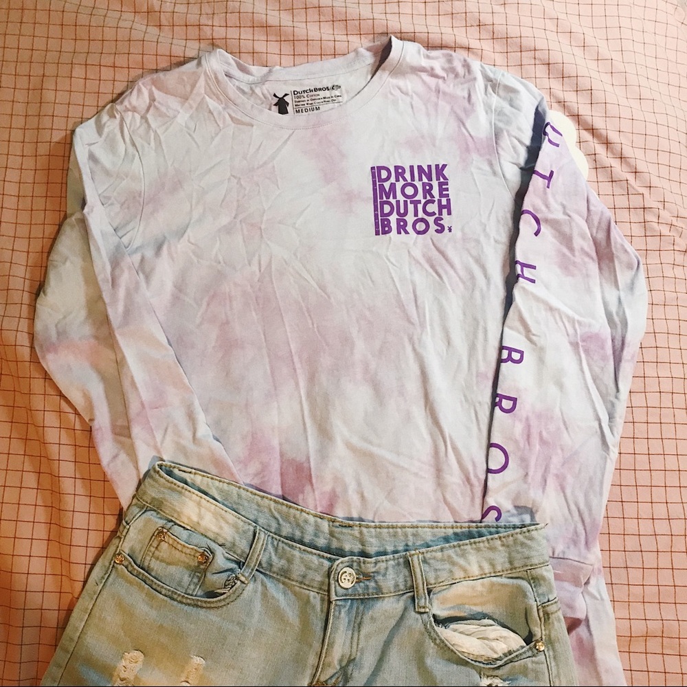 Dutch bros tiedye long sleeve